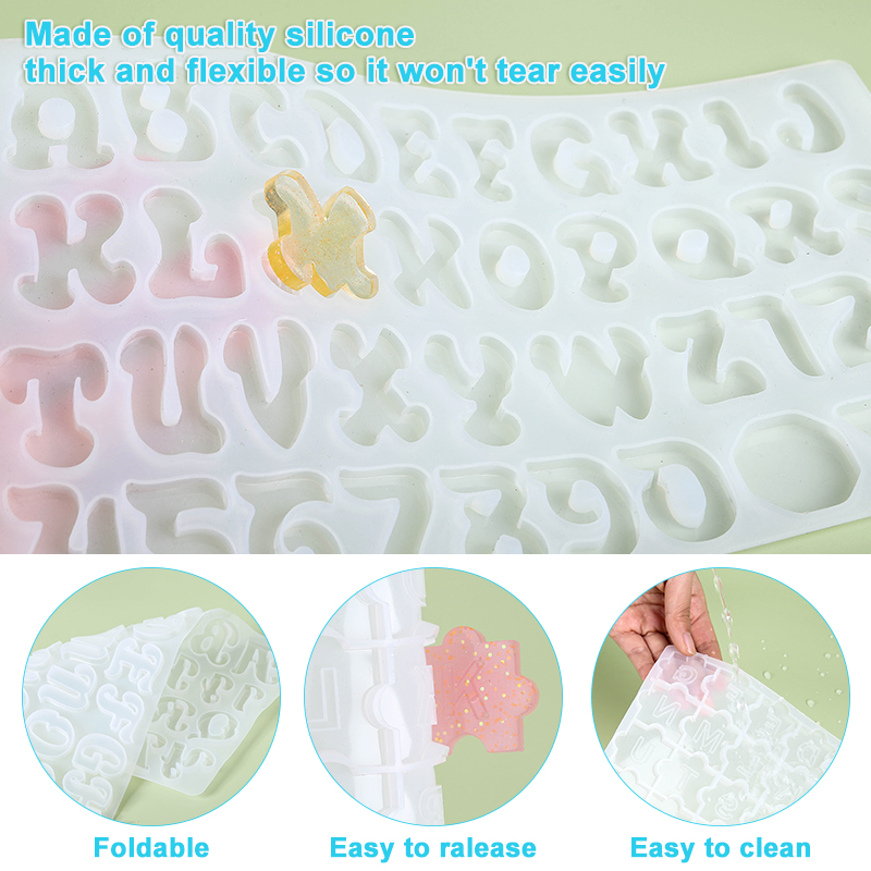 Alphabet Keychain Molds Alphab - Resin Art Alphabet recension och pris
