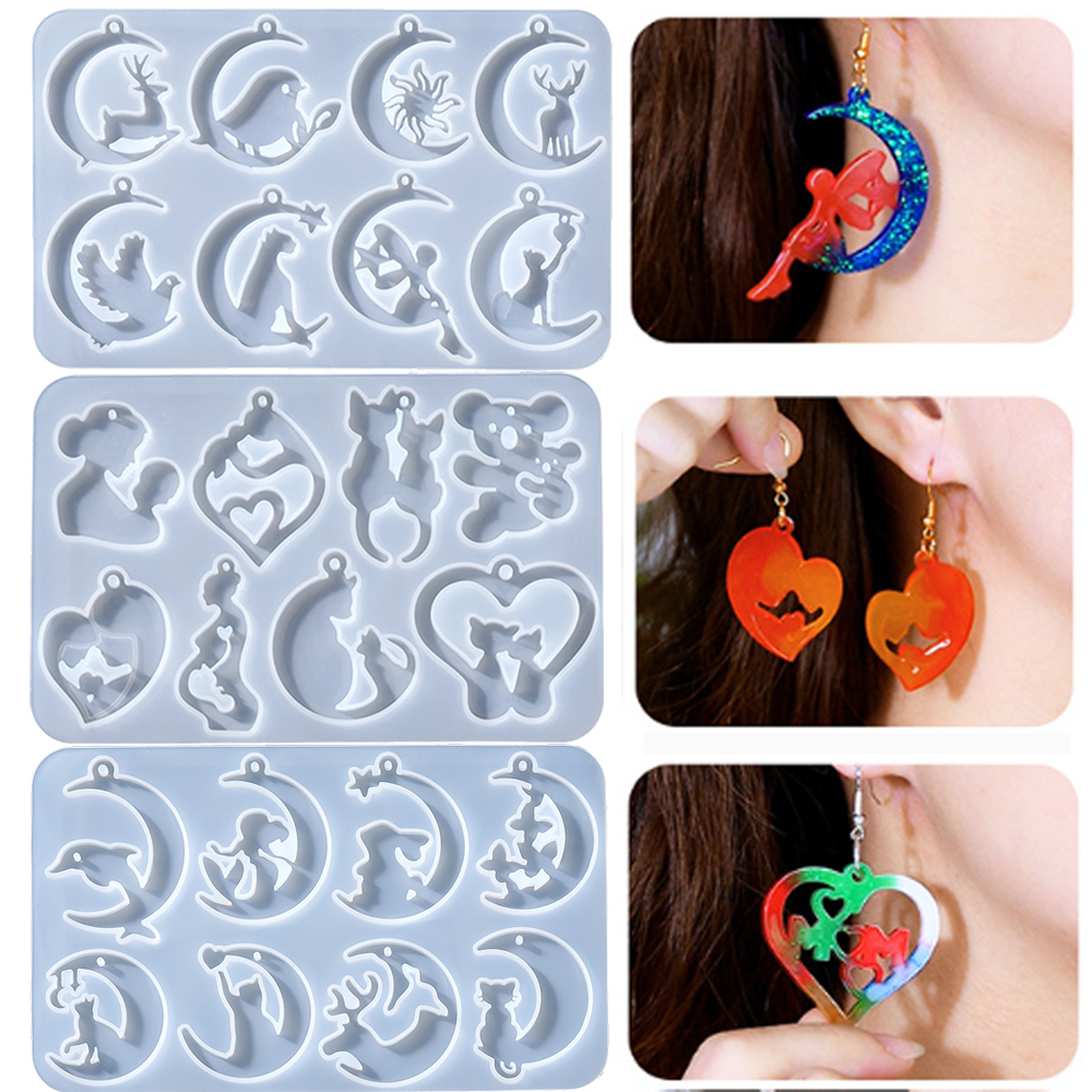 Earring Pendants Epoxy Resin S - Resin Art Alphabet recension och pris