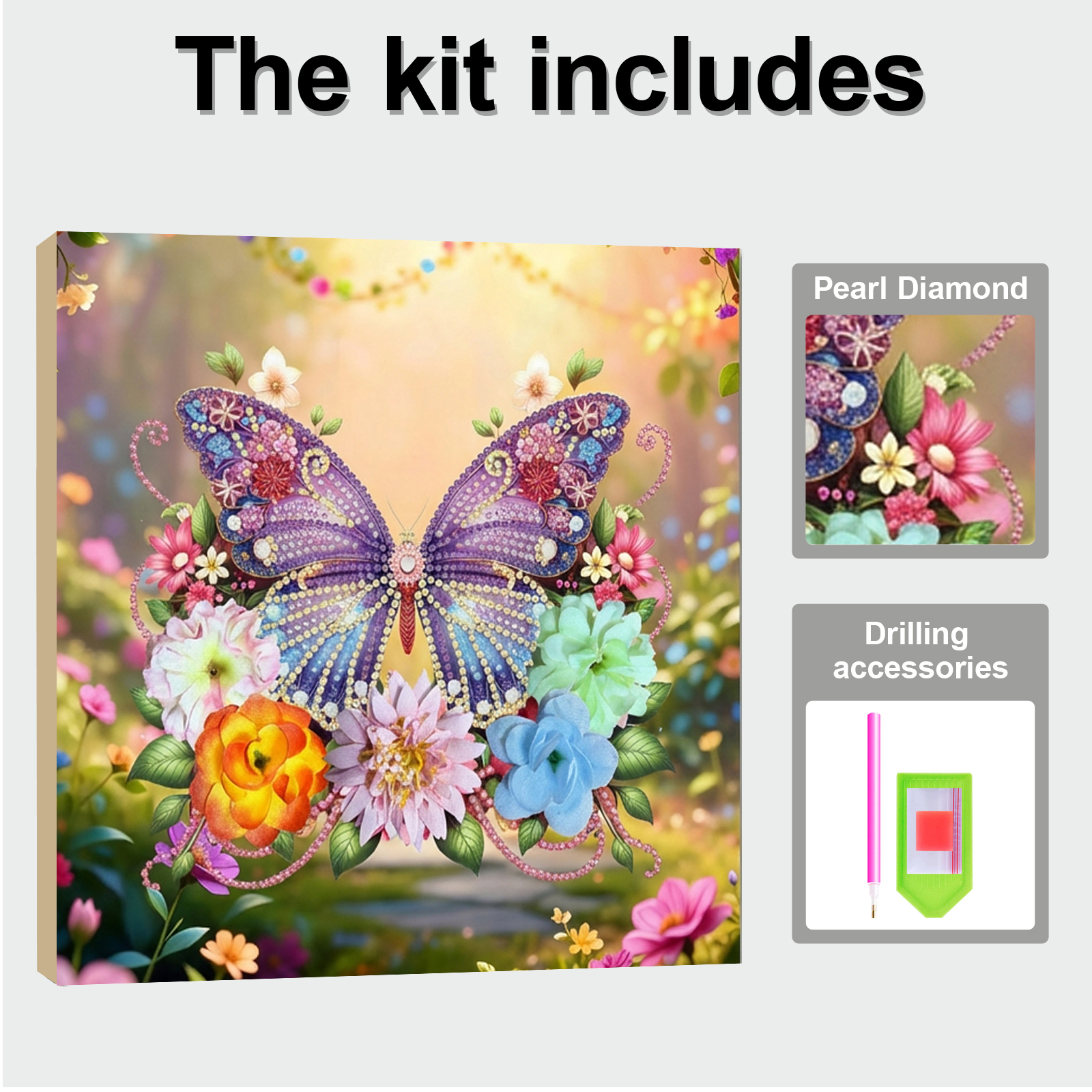 Butterfly DIY Diamonds Dots Ge - Resin Art Painting recension och pris