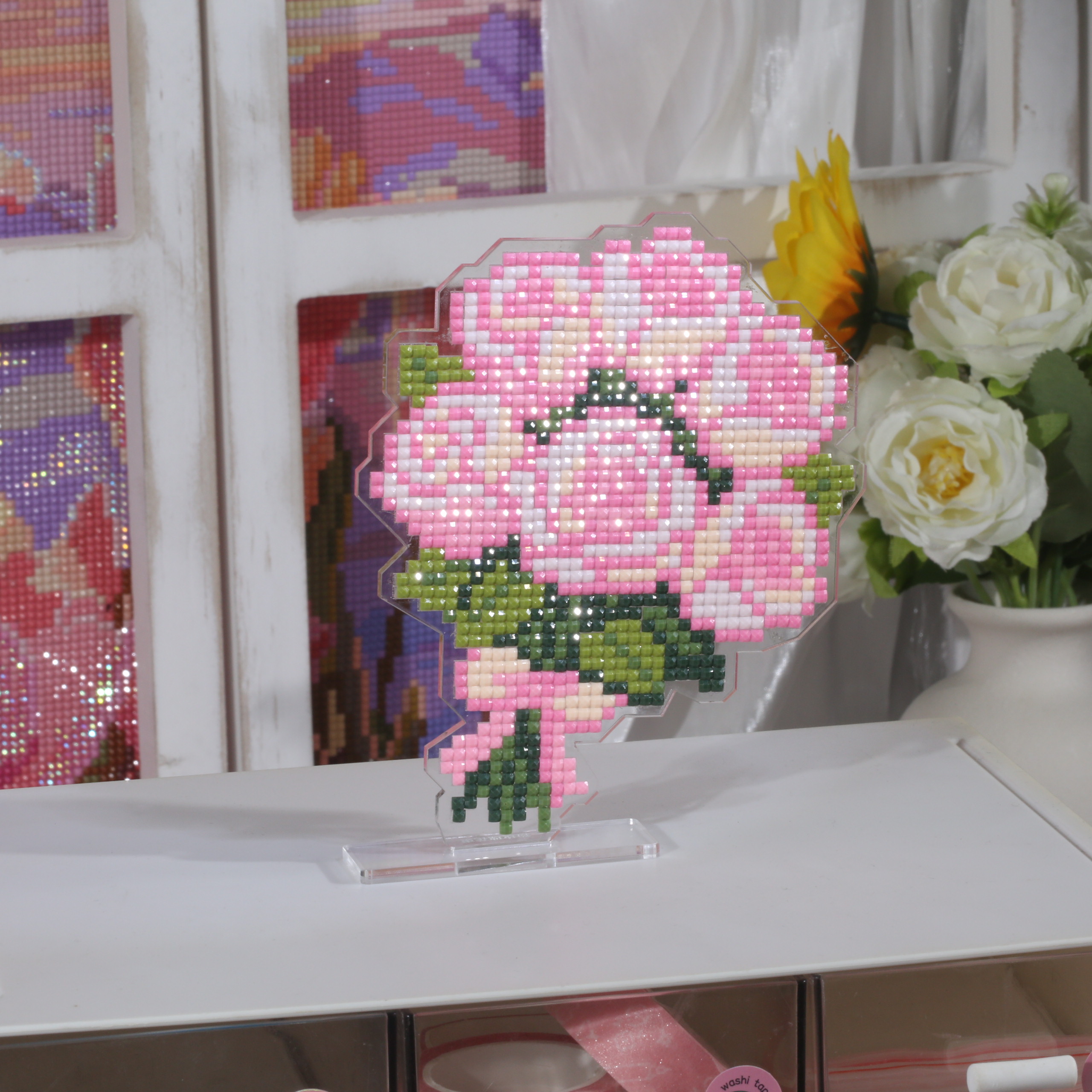 ForeverYoung Pink Rose Bouquet - Resin Art Acrylic recension och pris