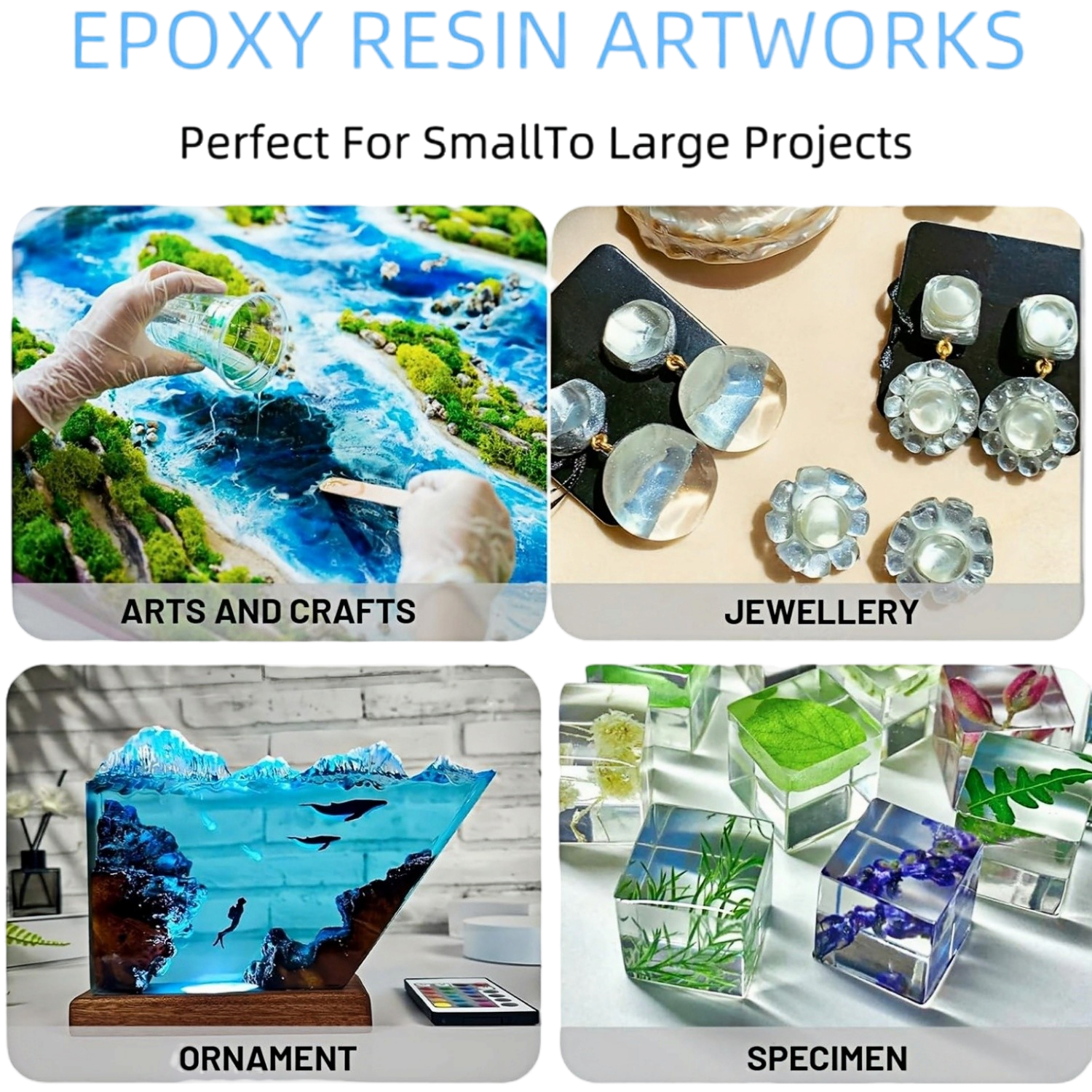 16.9oz Clear Epoxy Resin Kit C - Resin Art Table Top recension och pris