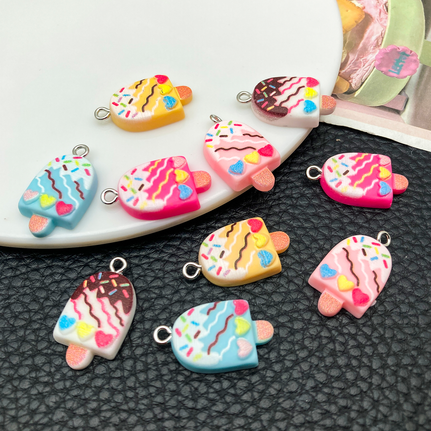 5/10pcs Cute Fashion Resin Acr - Resin Art Acrylic recension och pris