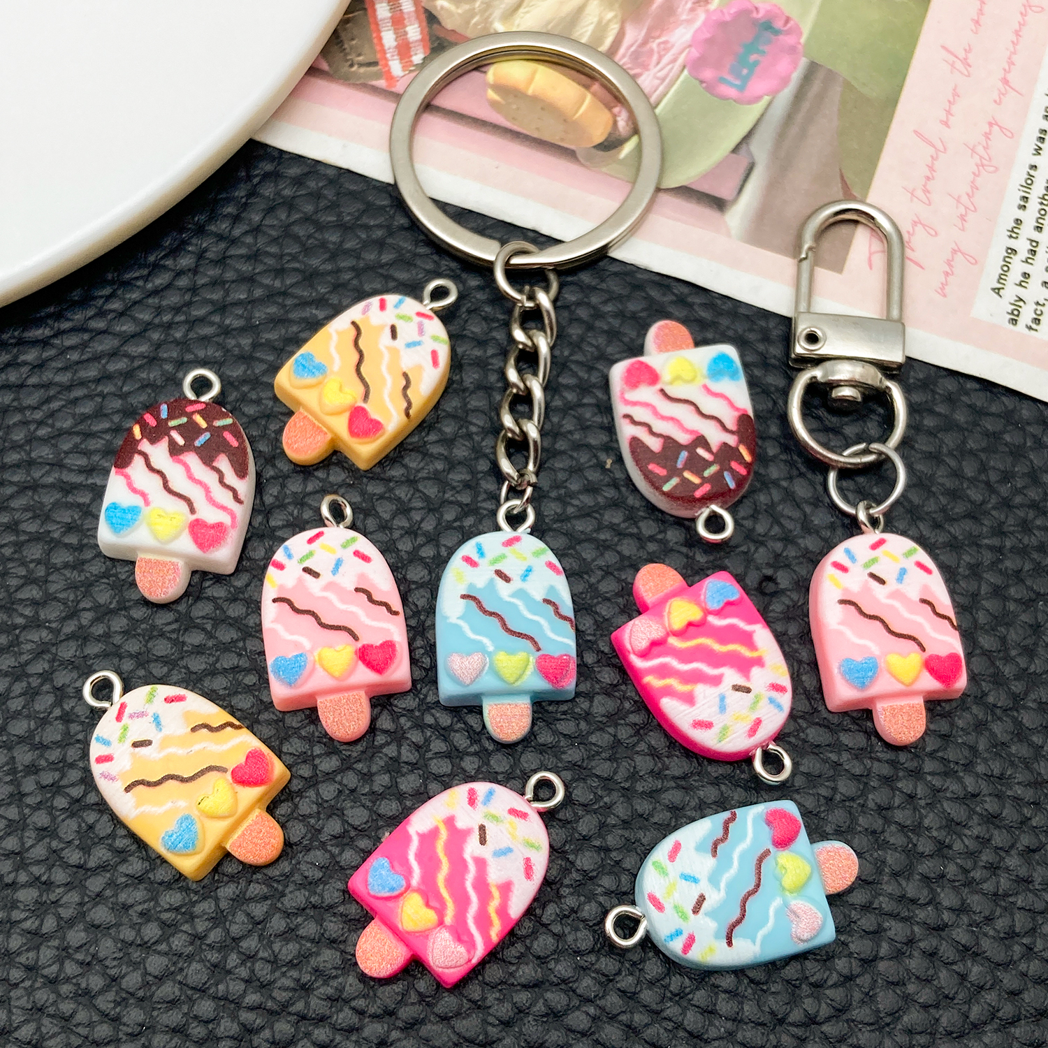 5/10pcs Cute Fashion Resin Acr - Resin Art Acrylic recension och pris