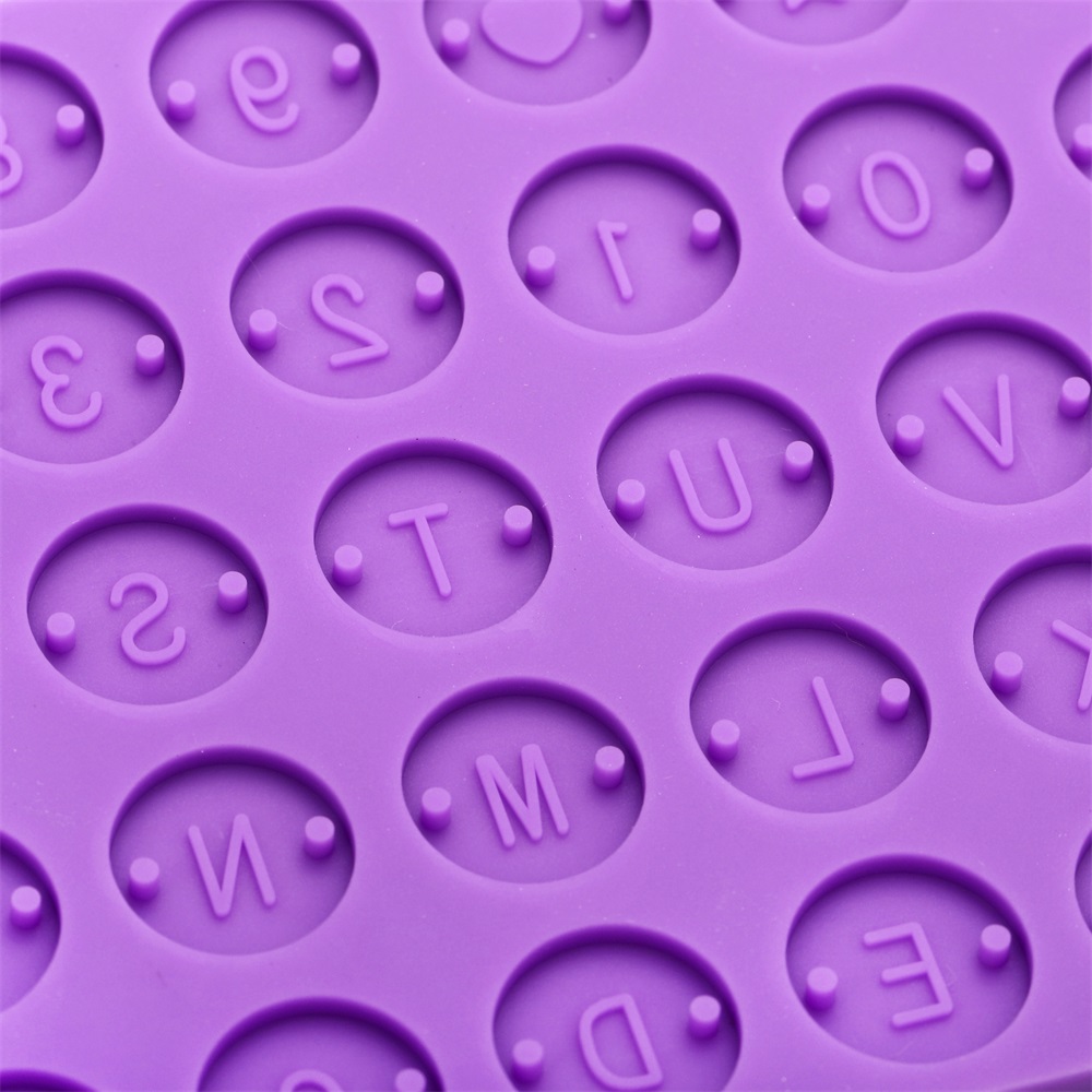 Letter Number Round Discs Sili - Resin Art Alphabet recension och pris