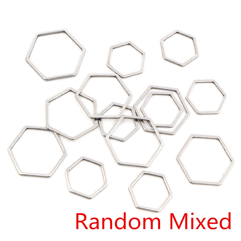 20pcs 3 Size Polygon Charm Gol - Bezels Pendant Resin recension och pris