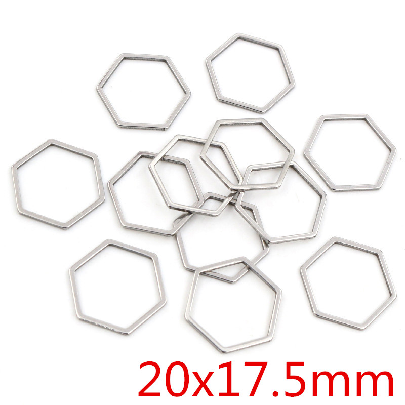 20pcs 3 Size Polygon Charm Gol - Bezels Pendant Resin recension och pris