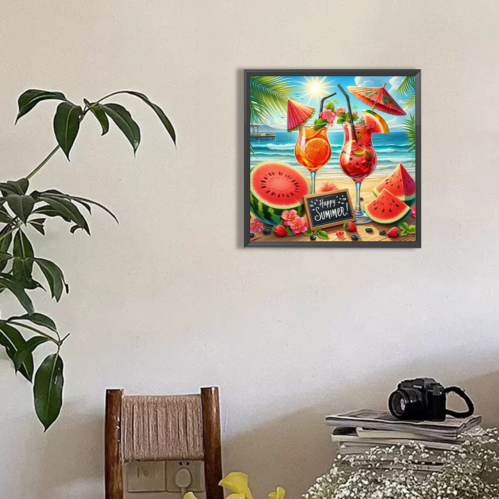 Summer Beach Full DIY 5D Round - Resin Art Ideas With Pictures recension och pris