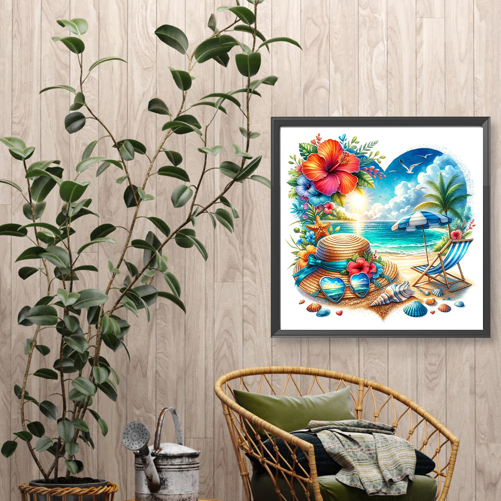 Summer Beach Full DIY 5D Round - Resin Art Ideas With Pictures recension och pris