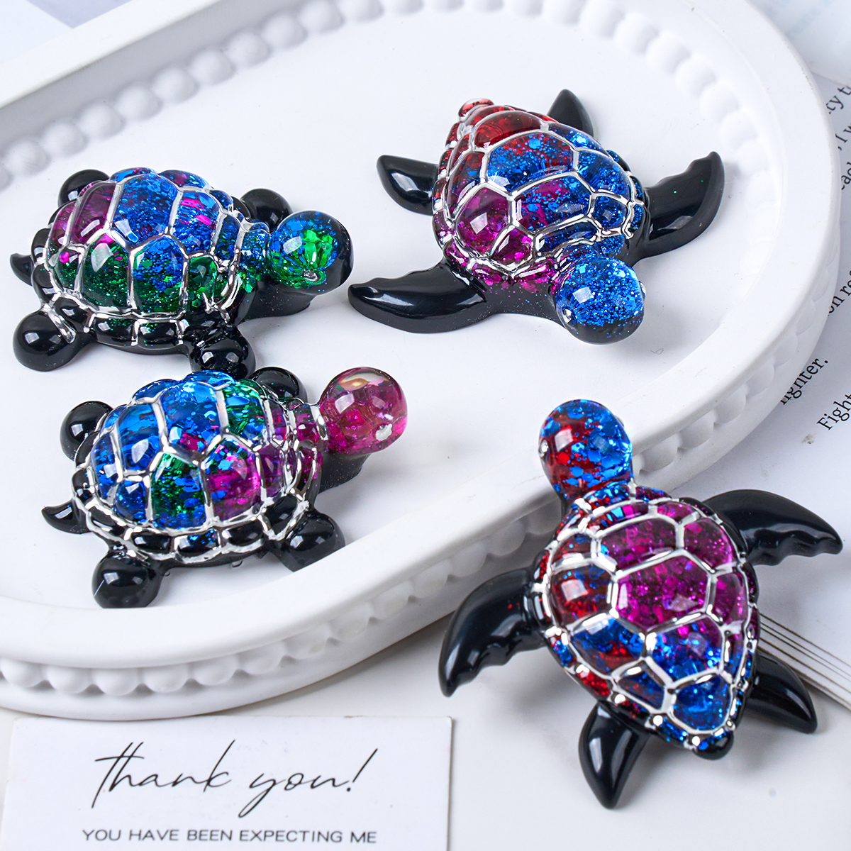 3D Sea Turtle Keychain Silicon - Resin Art Acrylic recension och pris