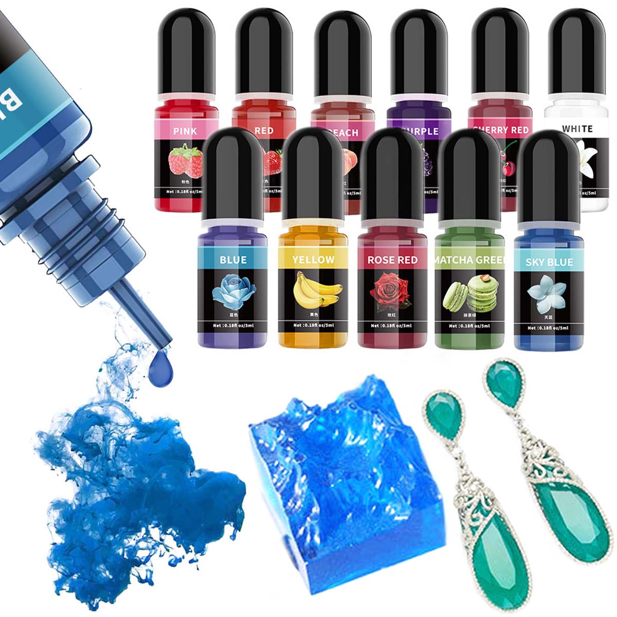 5ml/Bottle Epoxy Resin Pigment - Resin Art Acrylic recension och pris