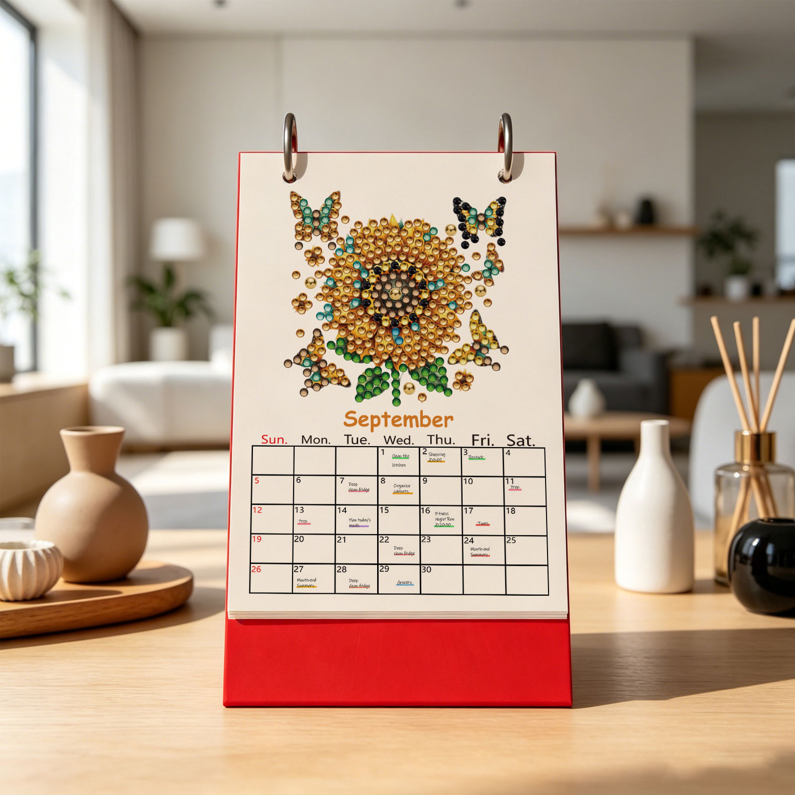 2027 Diamond Art Monthly Flip  - Resin Art Table Top recension och pris
