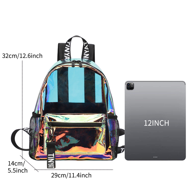 TINYAT PVC Clear Backpacks for - Resin Art Alphabet recension och pris