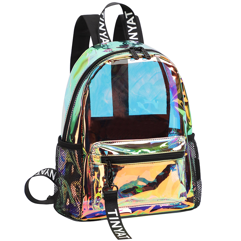 TINYAT PVC Clear Backpacks for - Resin Art Alphabet recension och pris