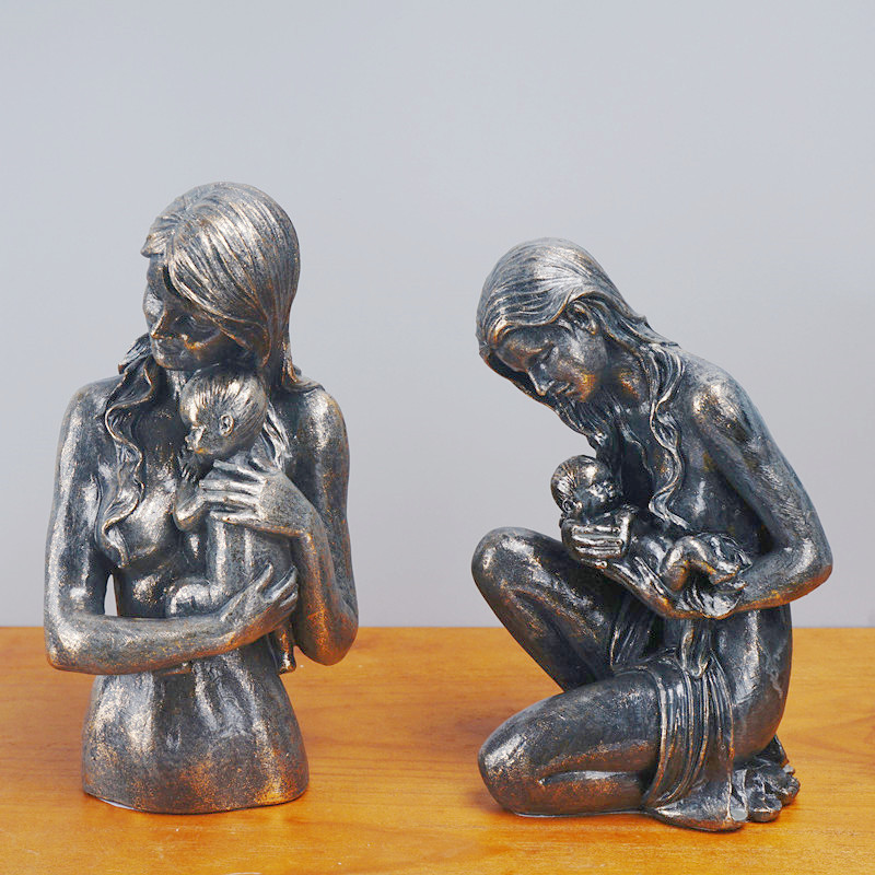 Mother Child Resin Sculpture H - Resin Art Wedding Gift recension och pris