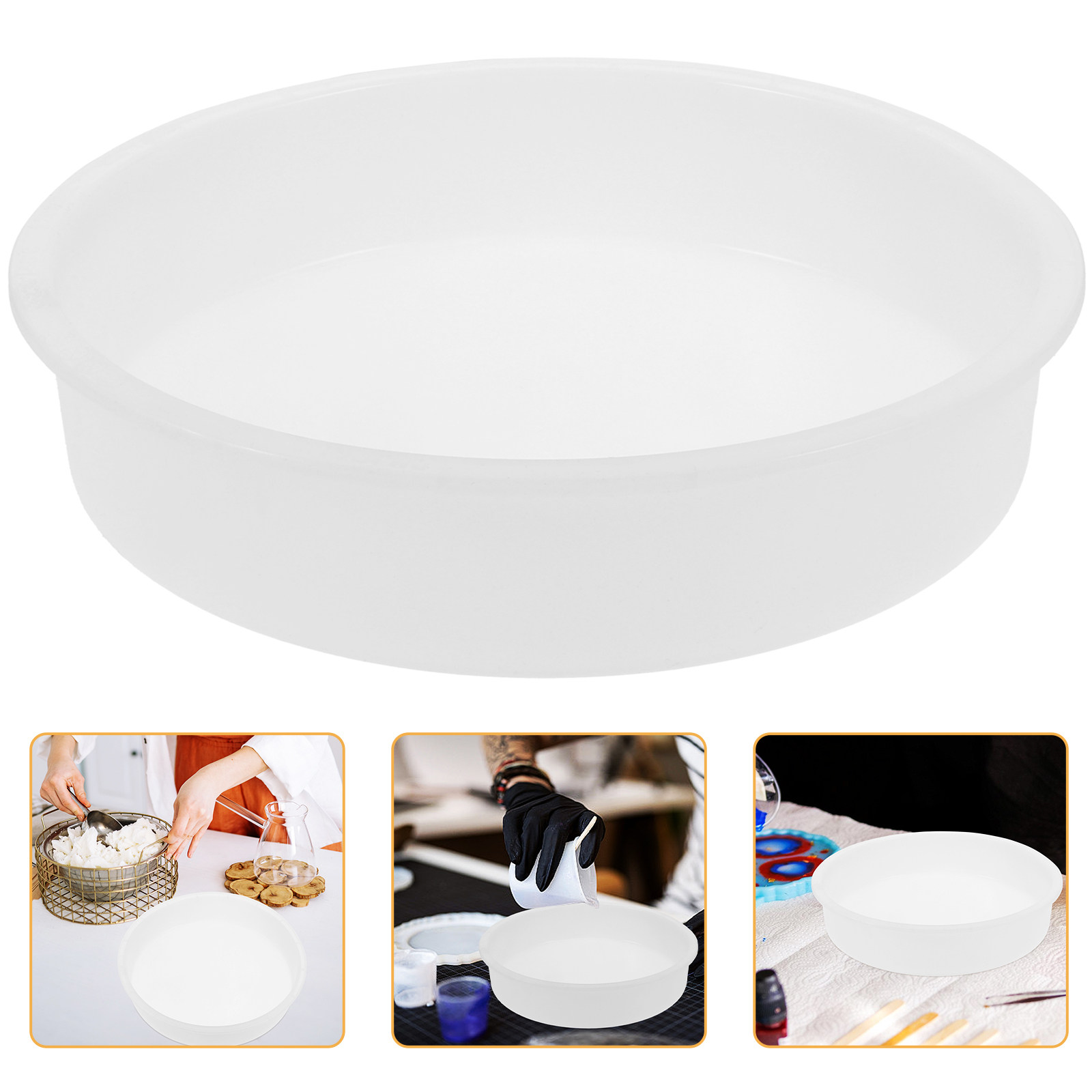 Silicone Round Resin Mold for  - Resin Art Clock recension och pris