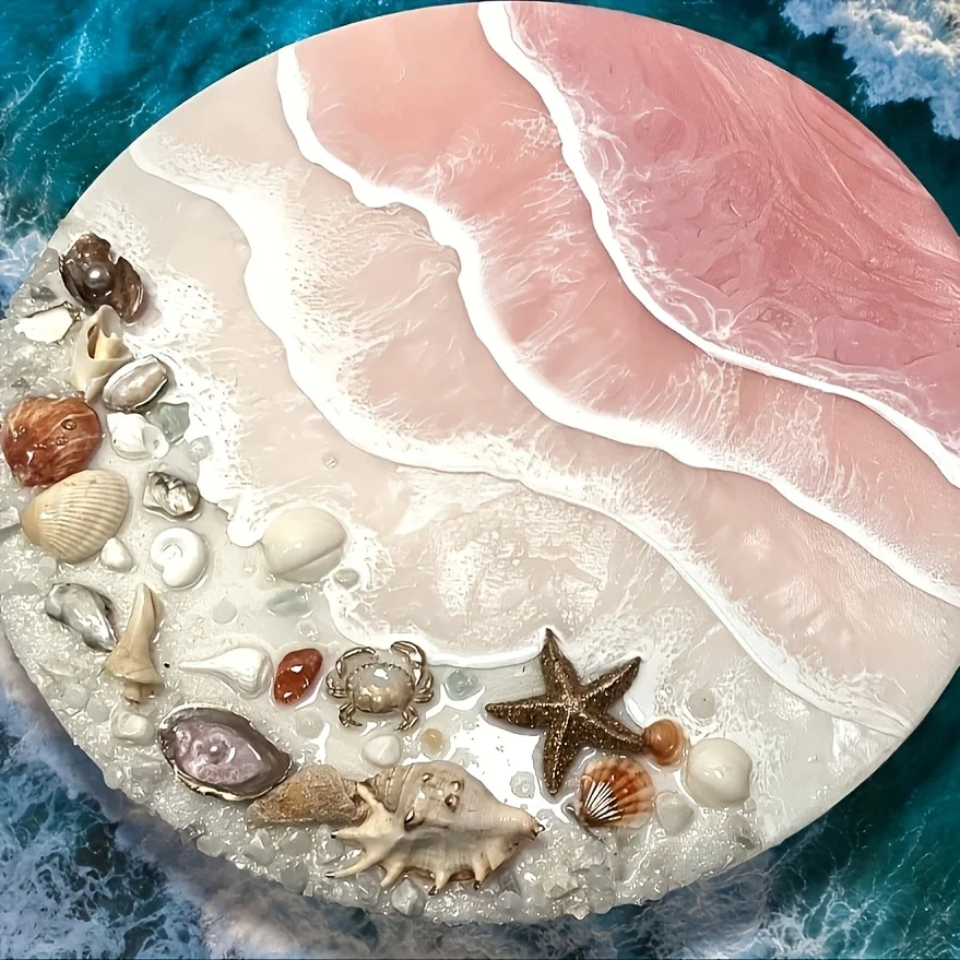 DIY Resin Round Table Silicone - Resin Art Clock recension och pris