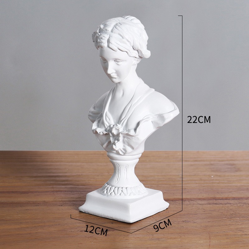 1pc Goddess Bust Statue Classi - Resin Art Table Top recension och pris