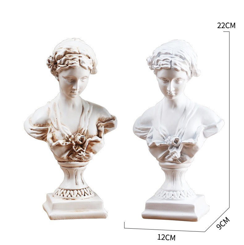 1pc Goddess Bust Statue Classi - Resin Art Table Top recension och pris